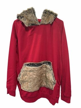 Riflessi Collection Premium Edition Faux Fur Trim Hoodie Sweatshirt – XL